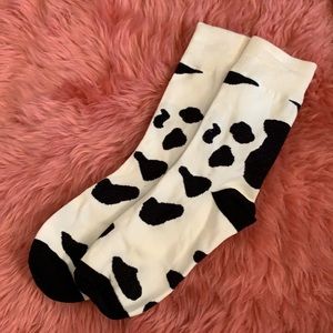Cow print socks (never worn)